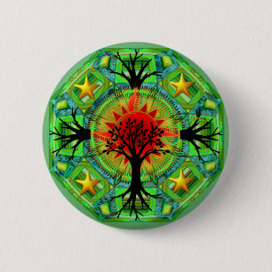 Badge Rond 5 Cm Bouton de Terre