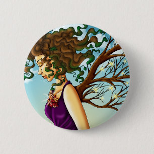 Badge Rond 5 Cm Bouton de Terre