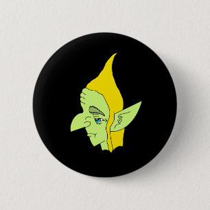 Badge Rond 5 Cm Bouton de tête de gobelin