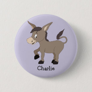 Badge Rond 5 Cm Bouton de texte personnalisé de l'illustration Pon