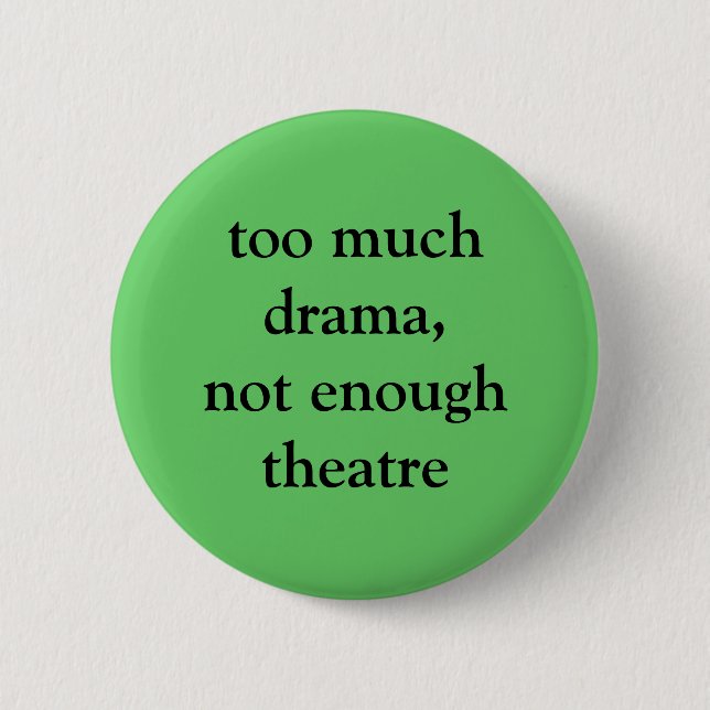 Badge Rond 5 Cm Bouton de théâtre et de drame (Devant)