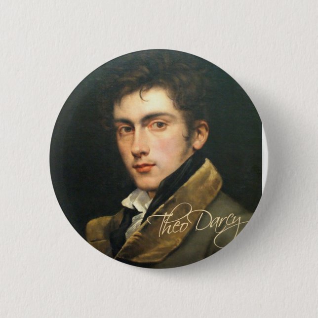 Badge Rond 5 Cm Bouton de Theo Darcy (Devant)