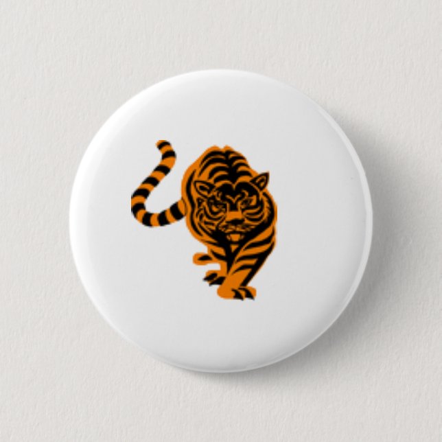 BADGE ROND 5 CM BOUTON DE TIGRE (Devant)