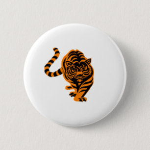 BADGE ROND 5 CM BOUTON DE TIGRE