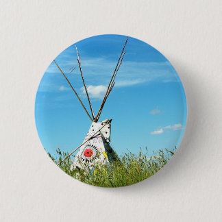 Badge Rond 5 Cm Bouton de Tipi