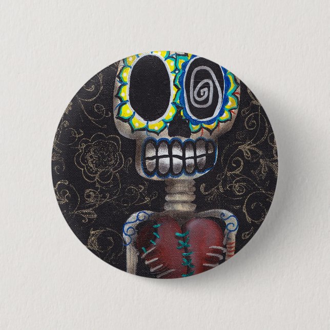 Badge Rond 5 Cm Bouton de Toma MI Corazon (Devant)