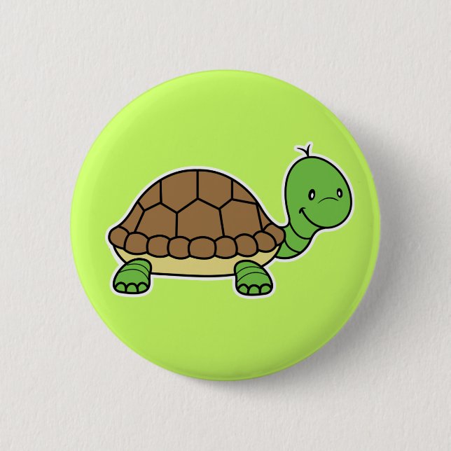 Badge Rond 5 Cm Bouton de tortue (Devant)