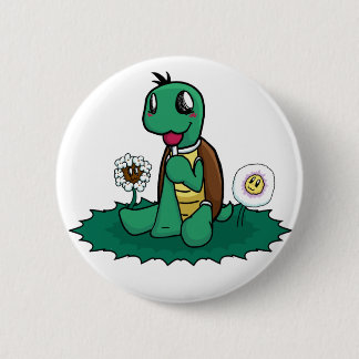 Badge Rond 5 Cm Bouton de tortue