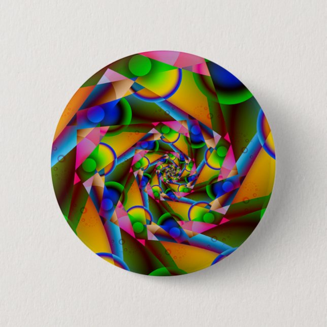 Badge Rond 5 Cm Bouton de tourbillonnement (Devant)