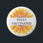 Badge Rond 5 Cm Bouton de tournesol entièrement vacciné<br><div class="desc">Bouton de tournesol entièrement vacciné.
Design simple et élégant avec un tournesol sur fond blanc,  le symbole parfait pour montrer que vous avez été vacciné pour le Covid-19. Soyez fier et montrez que vous êtes pro vaccin avec ce design amusant!</div>
