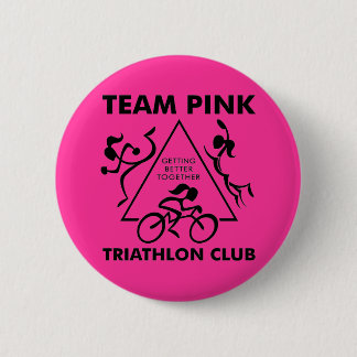 Badge Rond 5 Cm Bouton de triangle de TeamPink