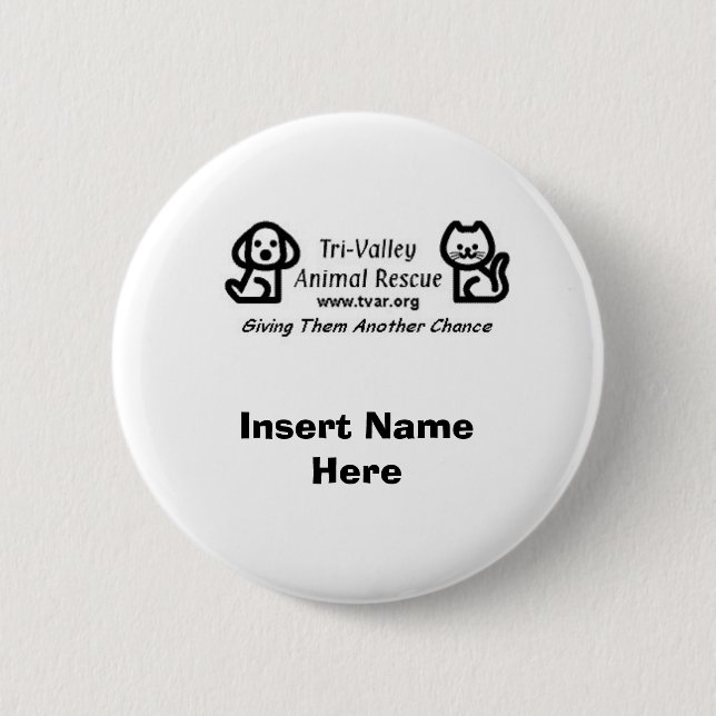 Badge Rond 5 Cm Bouton de TVAR (Devant)