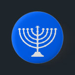 Badge Rond 5 Cm Bouton de vacances de Menorah<br><div class="desc">Bouton de vacances de Hanoukka Menorah</div>