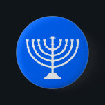 Badge Rond 5 Cm Bouton de vacances de Menorah<br><div class="desc">Bouton de vacances de Hanoukka Menorah</div>