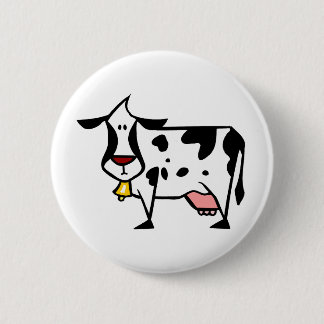 Badge Rond 5 Cm Bouton de vache laitière