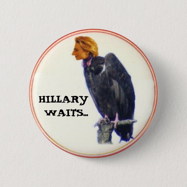 Badge Rond 5 Cm Bouton de vautour de Hillary (Devant)