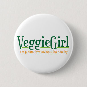 Badge Rond 5 Cm Bouton de VeggieGirl