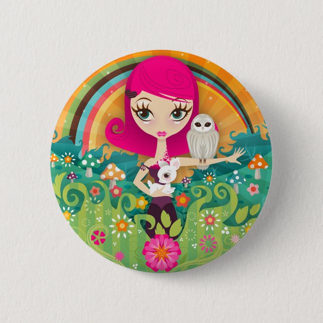 Badge Rond 5 Cm Bouton de VelusaBerry (Devant)