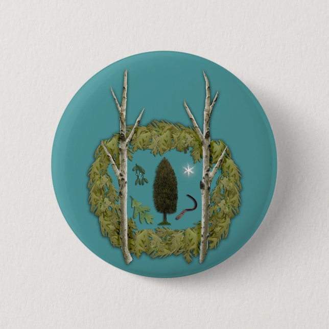 Badge Rond 5 Cm Bouton de verger (Devant)