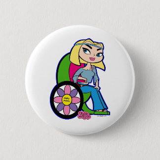 Badge Rond 5 Cm Bouton de Verseau