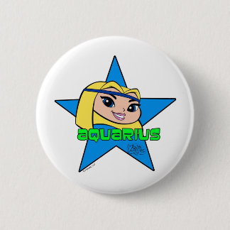 Badge Rond 5 Cm Bouton de Verseau