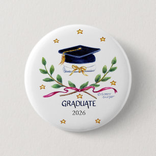 Badge Rond 5 Cm Bouton de victoire de remise des diplômes Promotio