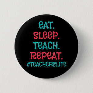 Badge Rond 5 Cm Bouton de vie d'enseignant