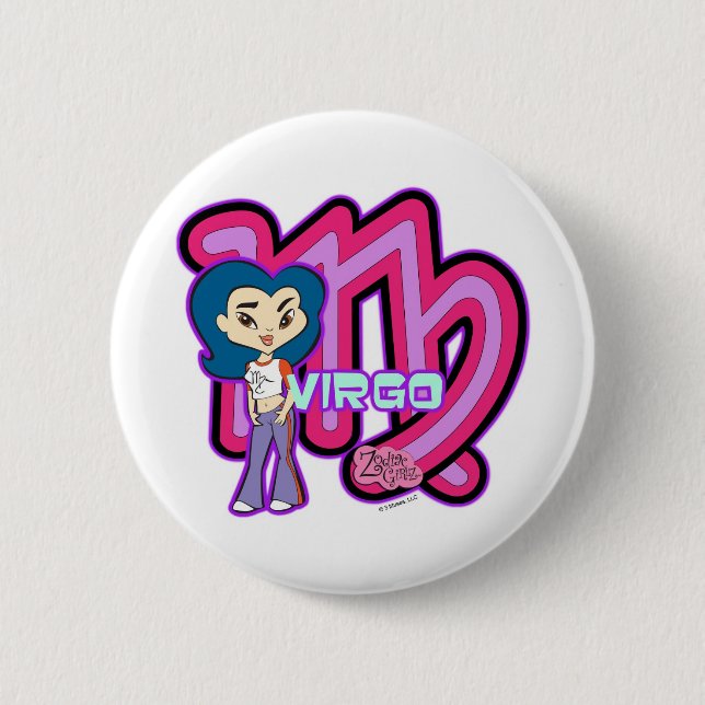 Badge Rond 5 Cm Bouton de Vierge (Devant)