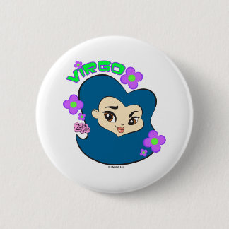Badge Rond 5 Cm Bouton de Vierge
