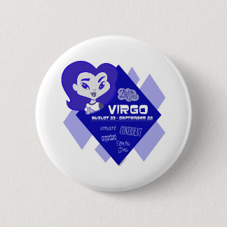 Badge Rond 5 Cm Bouton de Vierge