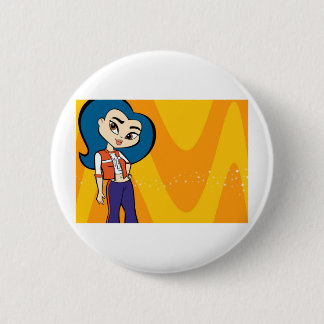 Badge Rond 5 Cm Bouton de Vierge