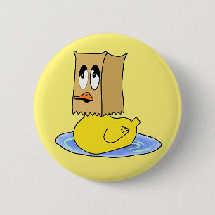 Badge Rond 5 Cm Bouton de vilain petit canard