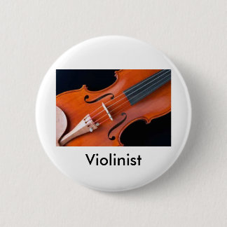 Badge Rond 5 Cm Bouton de violon pour le musicien sérieux