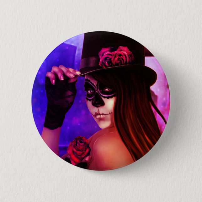 Badge Rond 5 Cm Bouton de visibilité directe Muertos de Recordando (Devant)