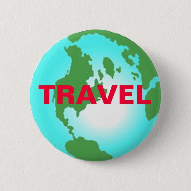 Badge Rond 5 Cm Bouton de voyage (Devant)
