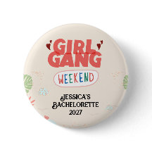 BOUTON DE WEEK-END DE MEUTE DE FILLES (Personnalis