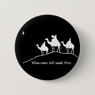 Badge Rond 5 Cm Bouton de Wisemen