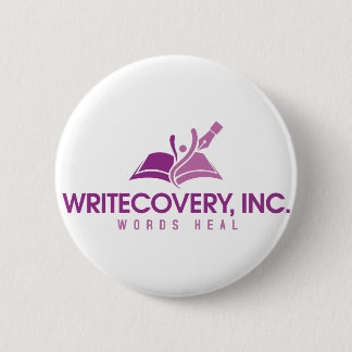 Badge Rond 5 Cm Bouton de Writecovery, Inc.