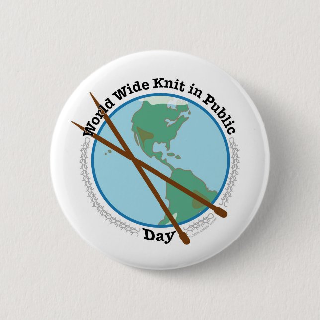 Badge Rond 5 Cm Bouton de WWKIPDAY Amérique (Devant)