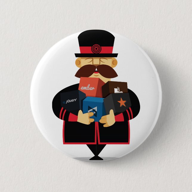 Badge Rond 5 Cm Bouton de Yeoman (Devant)
