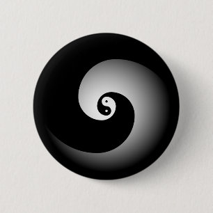Badge Rond 5 Cm Bouton de Yin