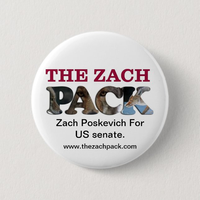 Badge Rond 5 Cm Bouton de ZachPack (Devant)