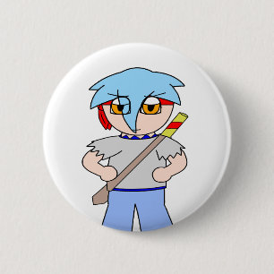 Badge Rond 5 Cm Bouton de Zack Dragonblade - Zack Dragonblade