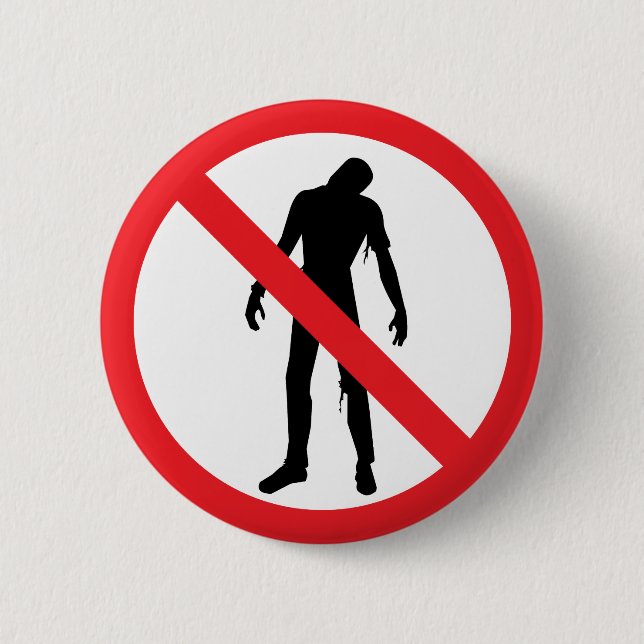 Badge Rond 5 Cm Bouton de zombi (Devant)
