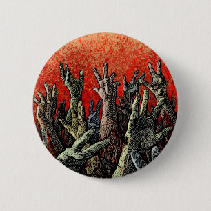 Badge Rond 5 Cm Bouton de zombi