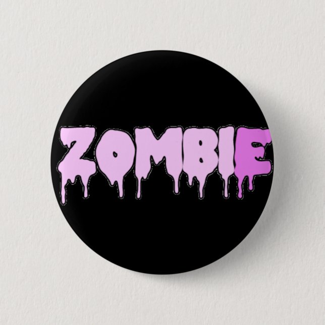 Badge Rond 5 Cm Bouton de zombi (Devant)