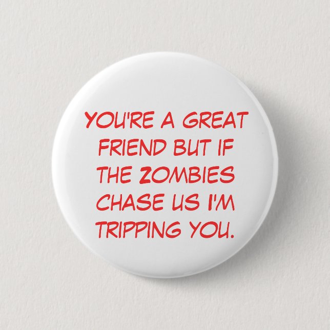 Badge Rond 5 Cm Bouton de zombis (Devant)