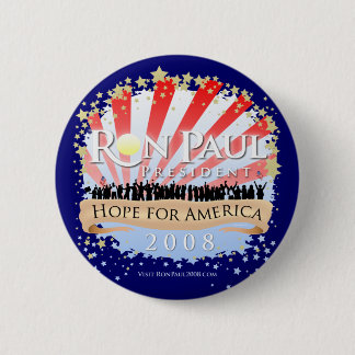 Badge Rond 5 Cm Bouton d'éclat de célébration de Ron Paul