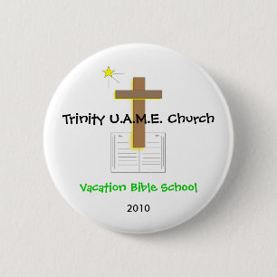 Badge Rond 5 Cm Bouton d'école de bible de vacances