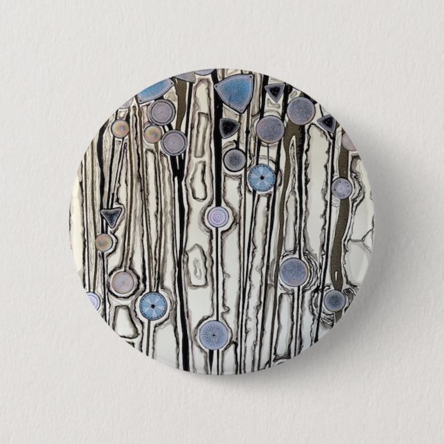 Badge Rond 5 Cm Bouton d'écoulement de phytoplancton (Devant)